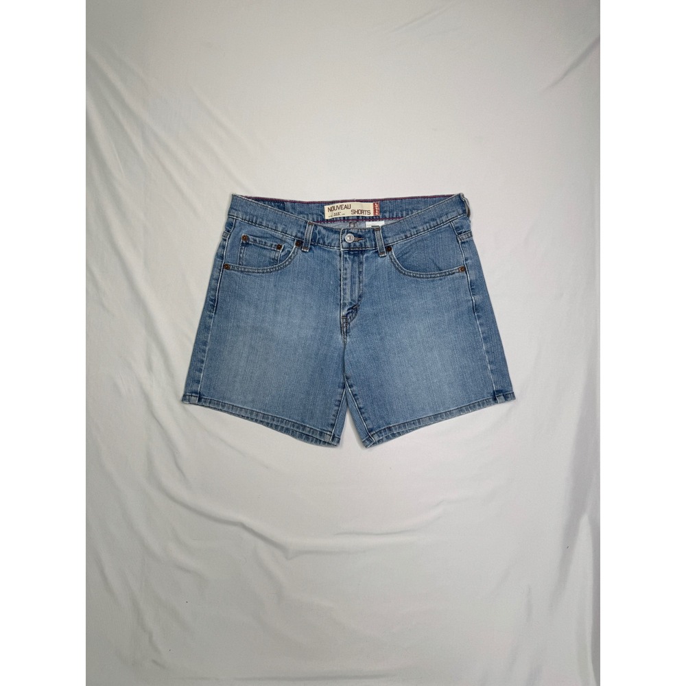 Vintage Levis 515 Nouveau Shorts Womens 8 Light Wash Denim Mid Rise Y2K